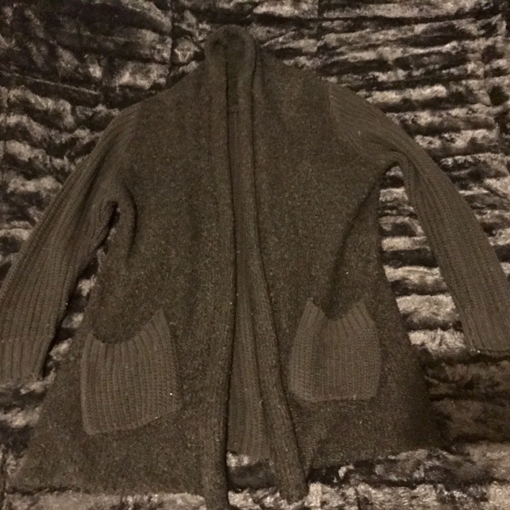 Fur Knit Pocket Cardigan