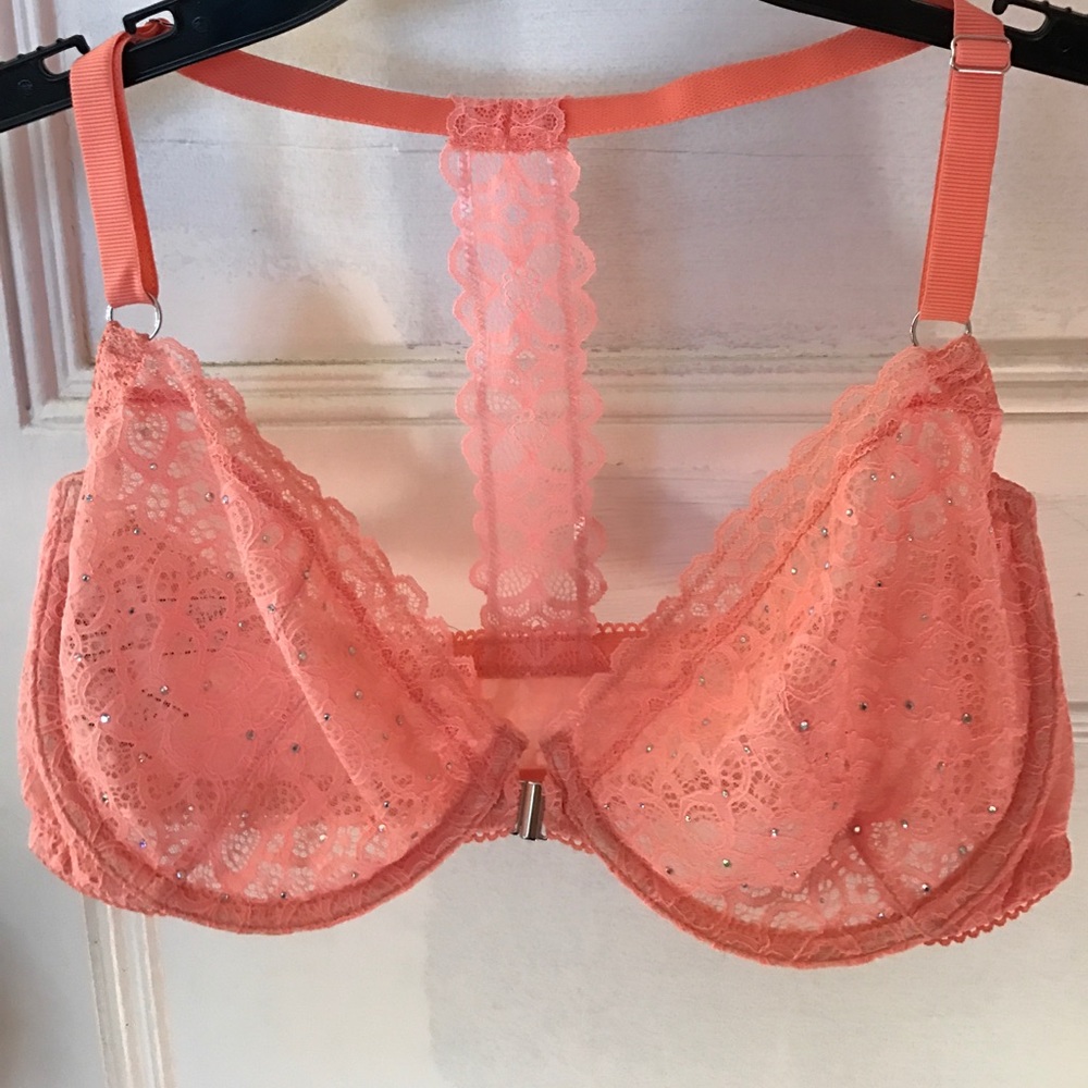 Victoria's Secret Pink Lace Unlined Demi