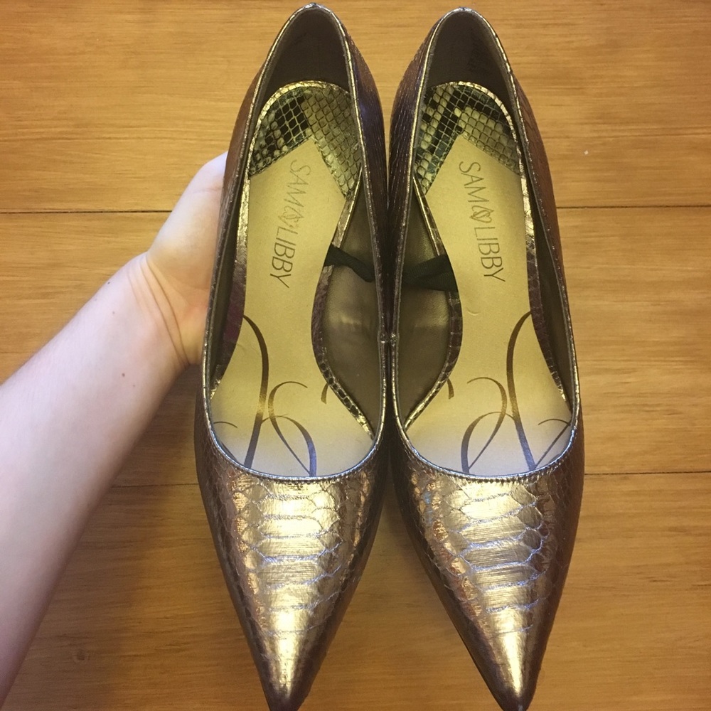 Sam & Libby for Target Snakeskin Pumps