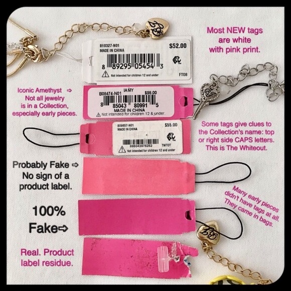 BETSEY JOHNSON JEWELRY REAL VS FAKE HOW TO TELL - Picture 2 of 8