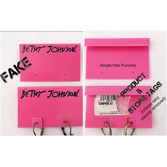 BETSEY JOHNSON JEWELRY REAL VS FAKE HOW TO TELL - Picture 4 of 8