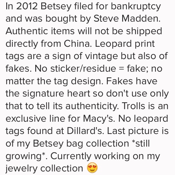 BETSEY JOHNSON JEWELRY REAL VS FAKE HOW TO TELL - Picture 8 of 8