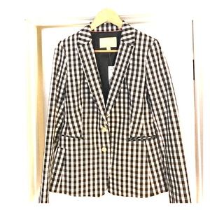 Brand new Banana Republic checkered blazer size 4