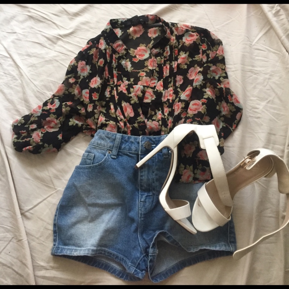 🌷Pink Rose Floral Blouse🌷