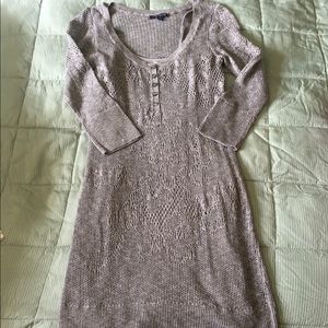 Grey knit dress
