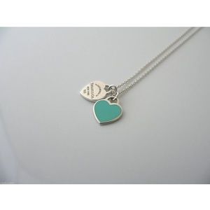 Tiffany double heart necklace