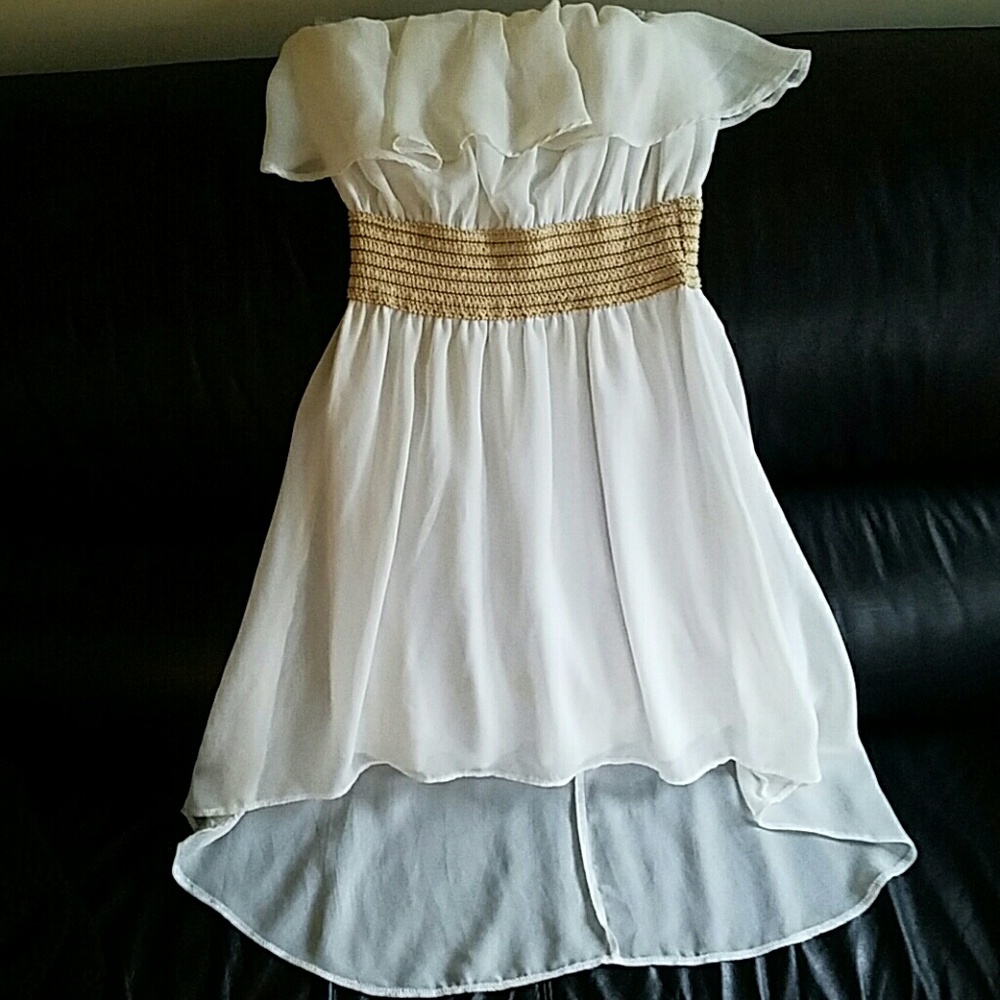 High low strapless Sundress