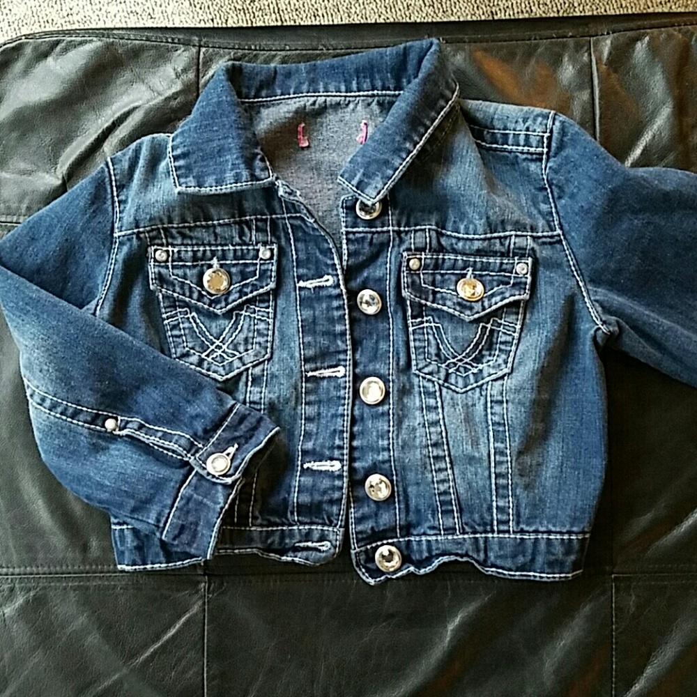 Jean 3/4 sleeve jacket