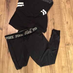 VS PINK Black Jogger Pants