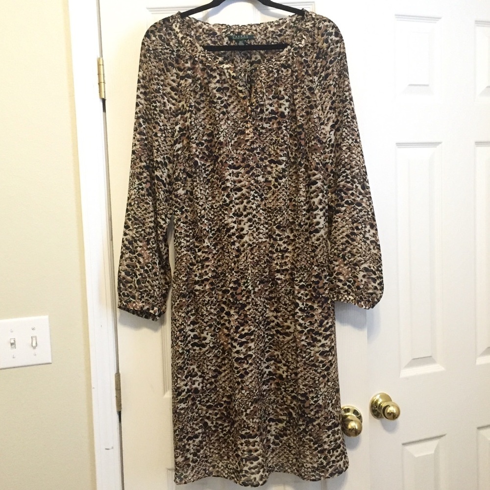 Lauren by Ralph Lauren Animal Print Dress