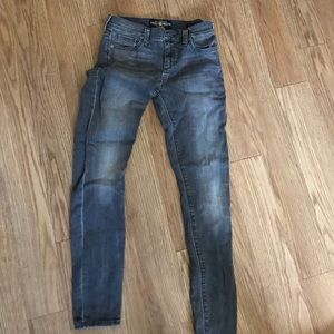 Black washed out jeans