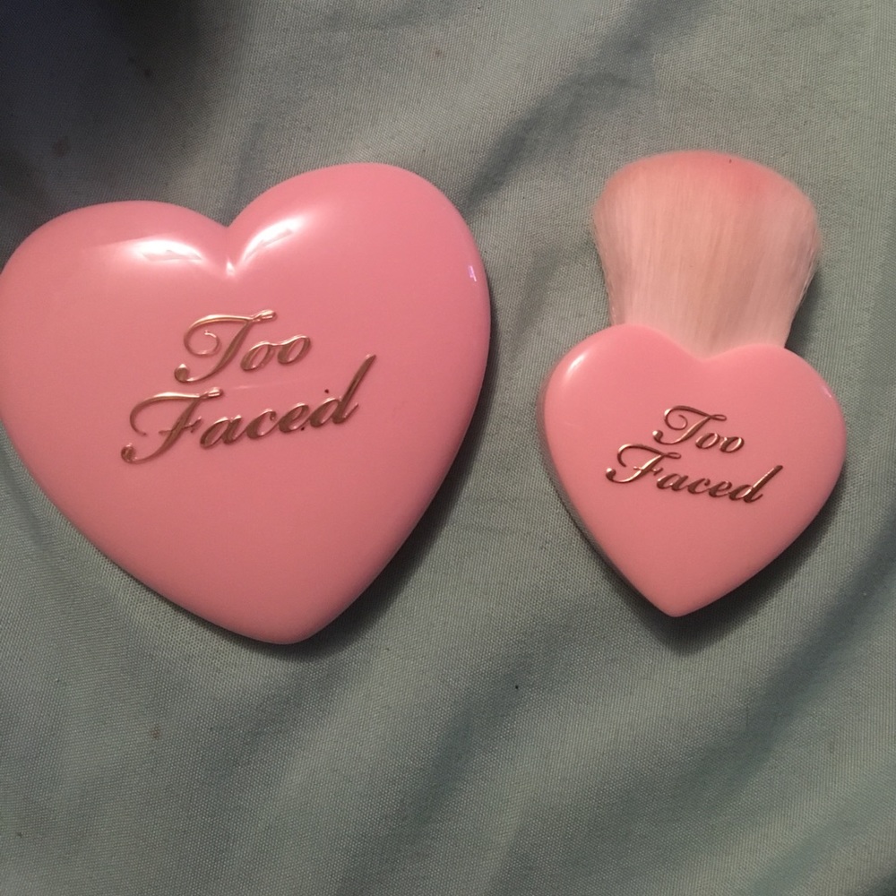 Too faced funfetti blush and mini buki brush