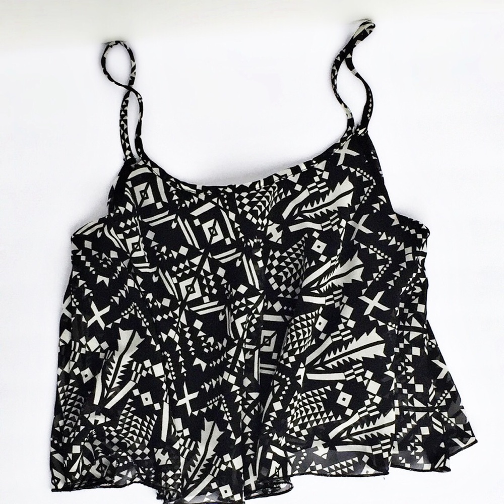 Geometric crop top