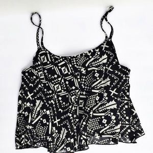 Geometric crop top