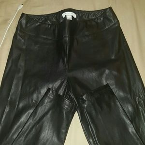 Faux leather leggings