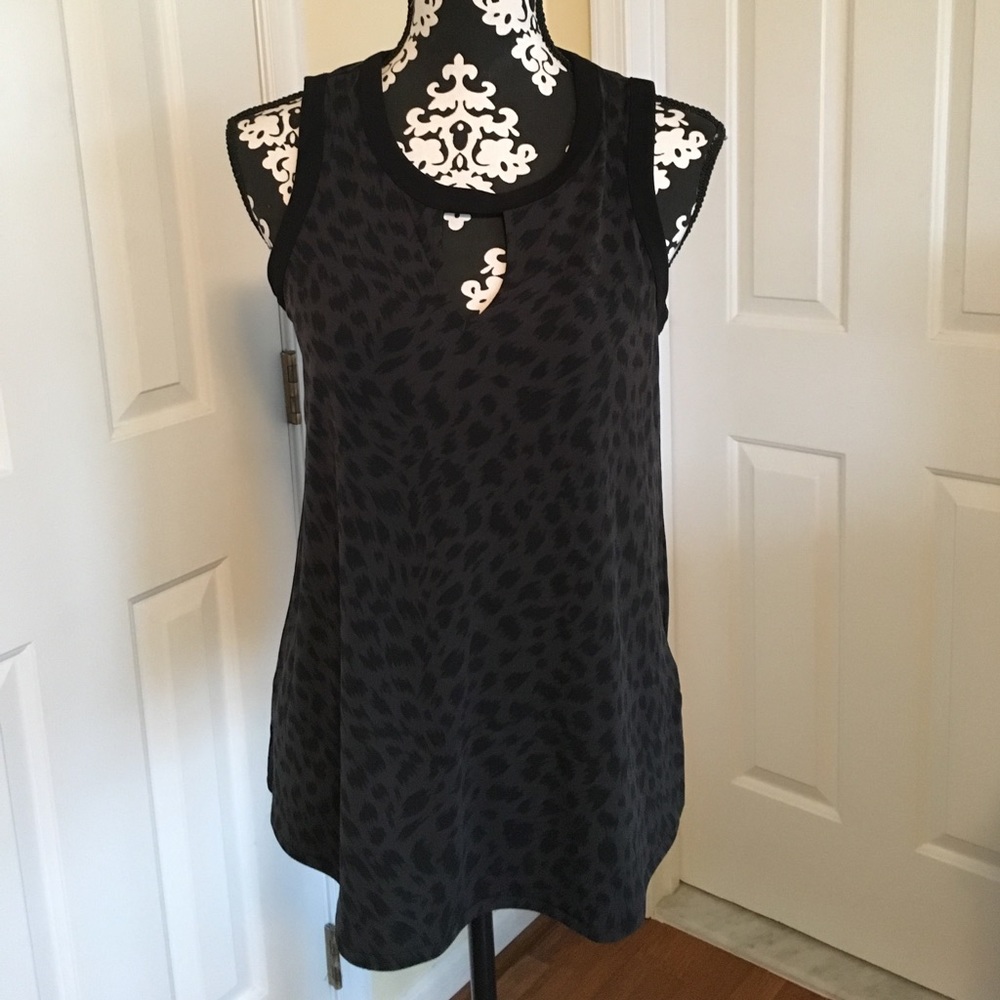Banana Republic black printed top