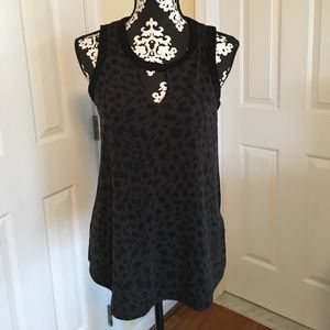 Banana Republic black printed top