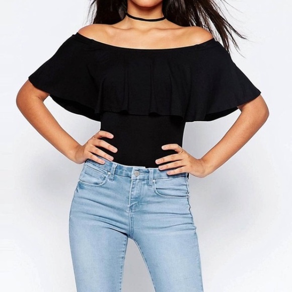 Tops - Off Shoulder Bodysuit