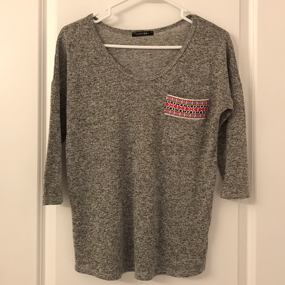 Papermoon 3/4 sleeve top