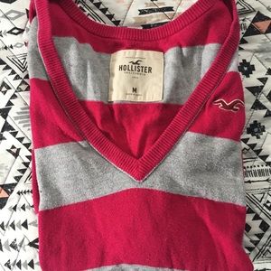 Hollister Quarter Sleeve Striped Sweater