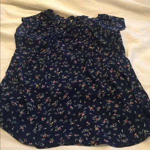 Worn Once. LC Lauren Conrad Floral Blouse.