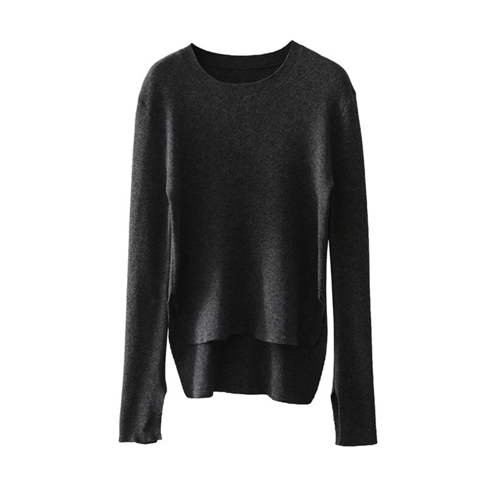 High Low Sweater with Sleeve Details