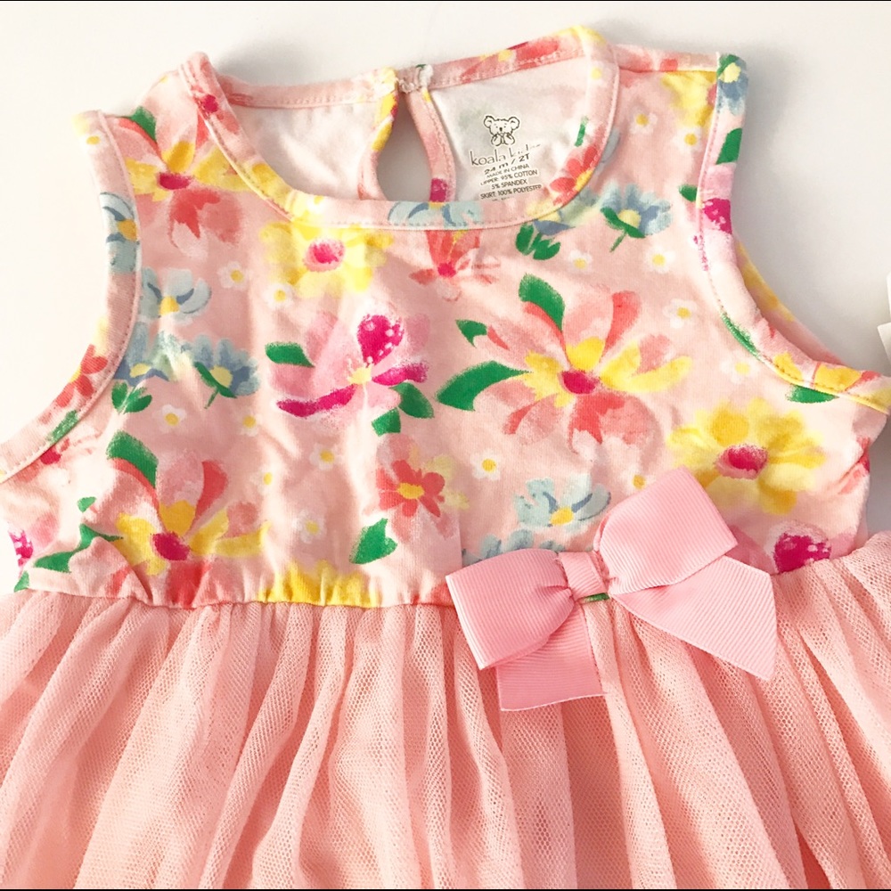 🎉SOLD🎉NWT! Koala Baby pink Floral dress - Picture 2 of 4