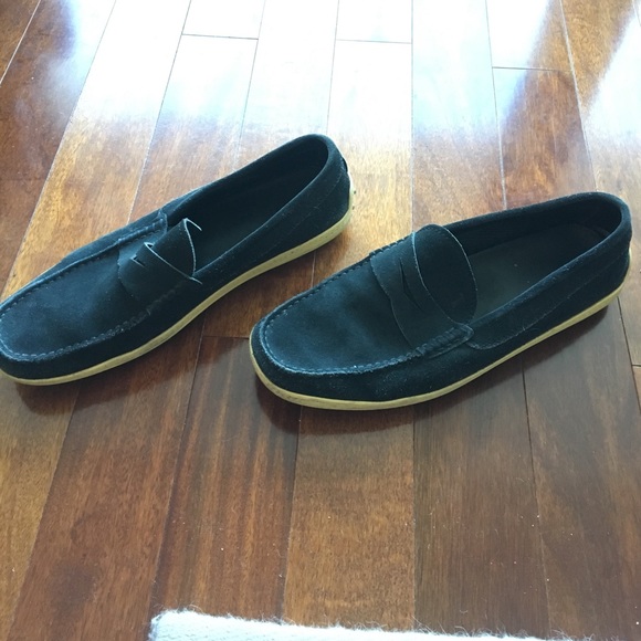 Tods Navy Suede Loafers - 7.5 main image 4