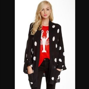 🤗Sale🤗Wild fox white label polka dot cardigan.