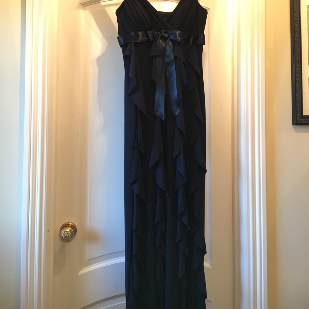 Navy blue evening gown