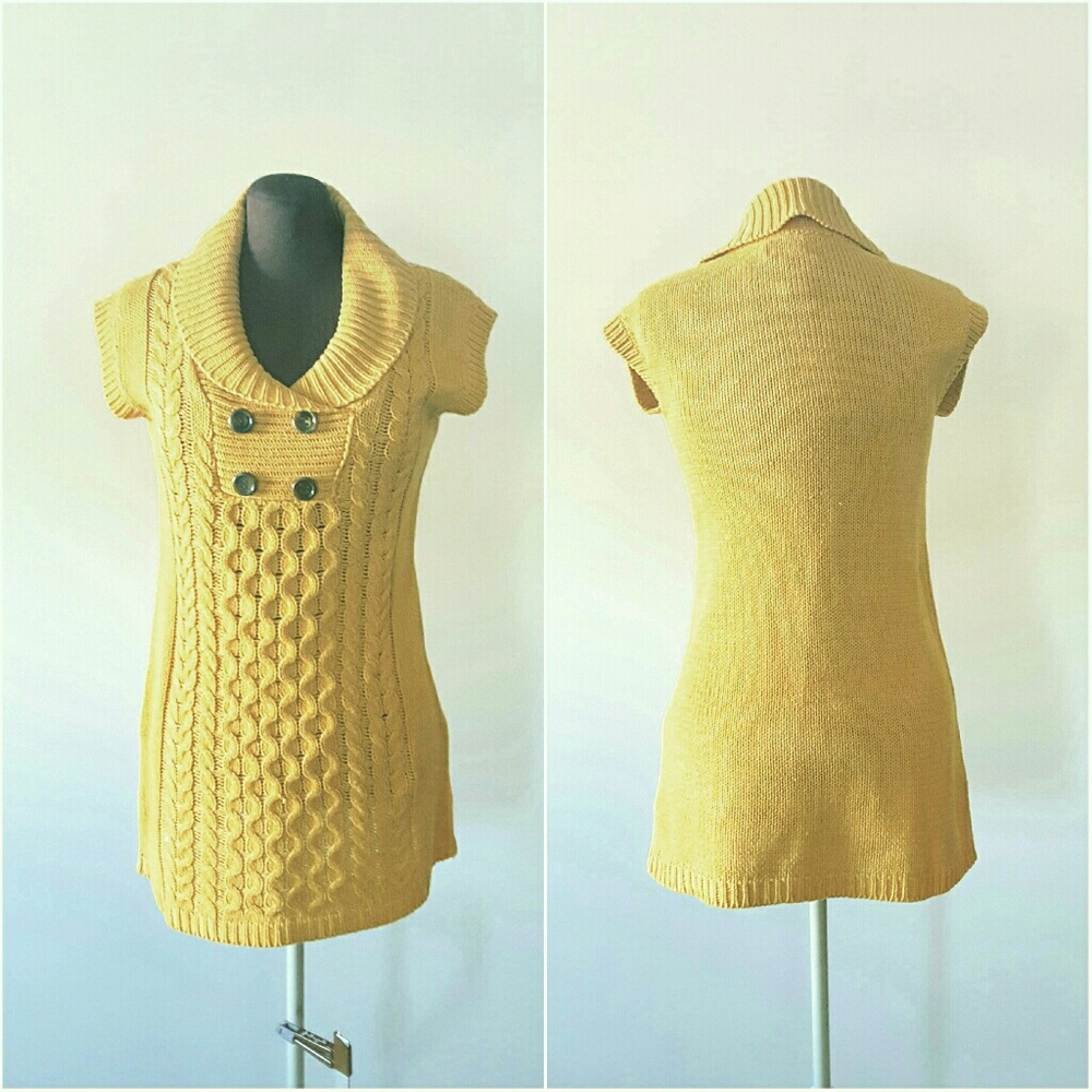 JJ Always Designer Gold Knit Sweater💛