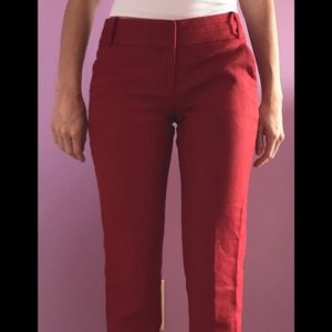 Ann Taylor Loft Red Trousers