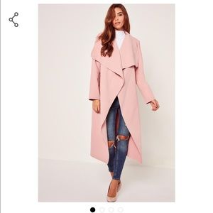 Wrap waterfall coat