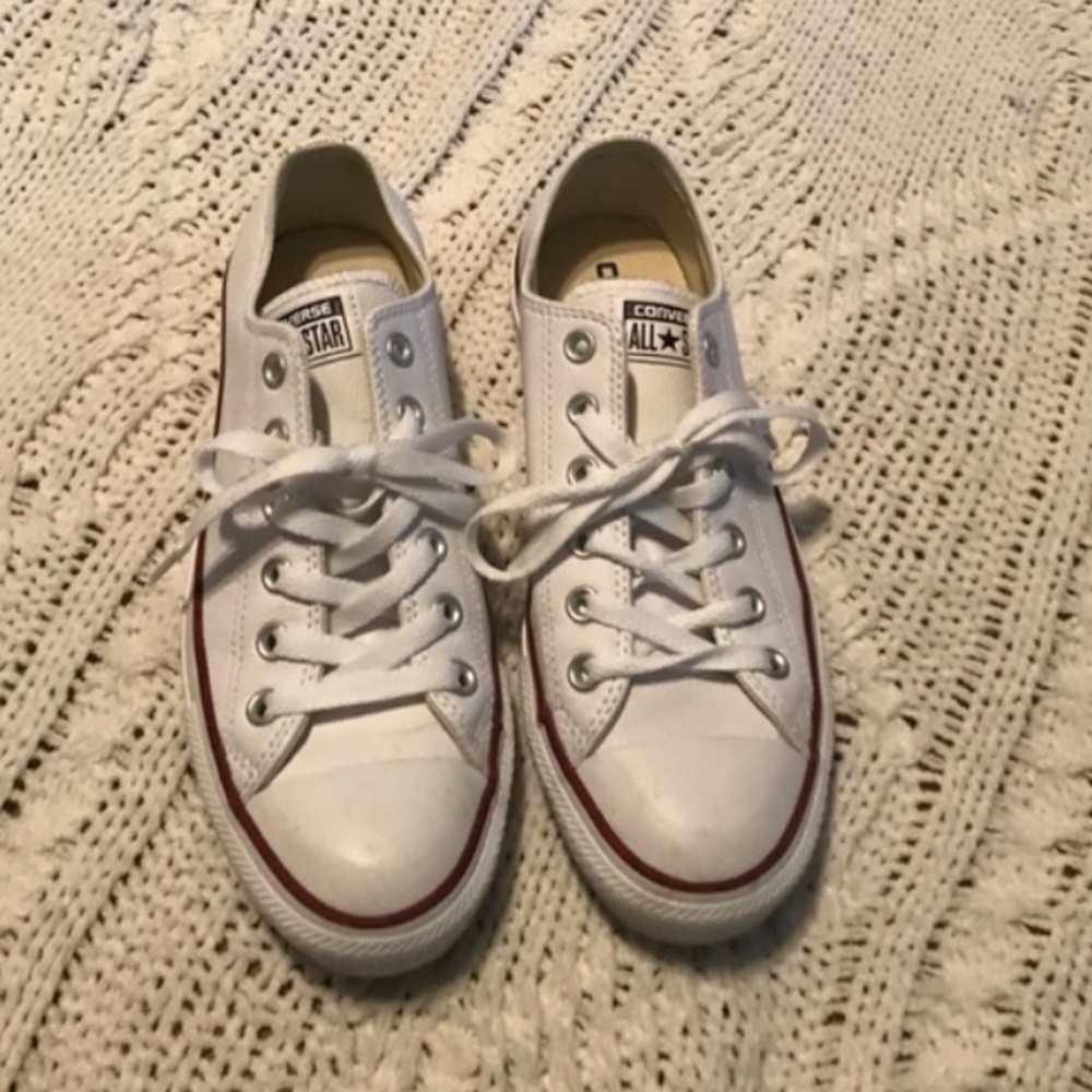 Leather White Converse All Star