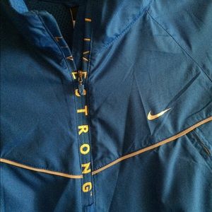 Limited edition Nike live strong wind breaker!