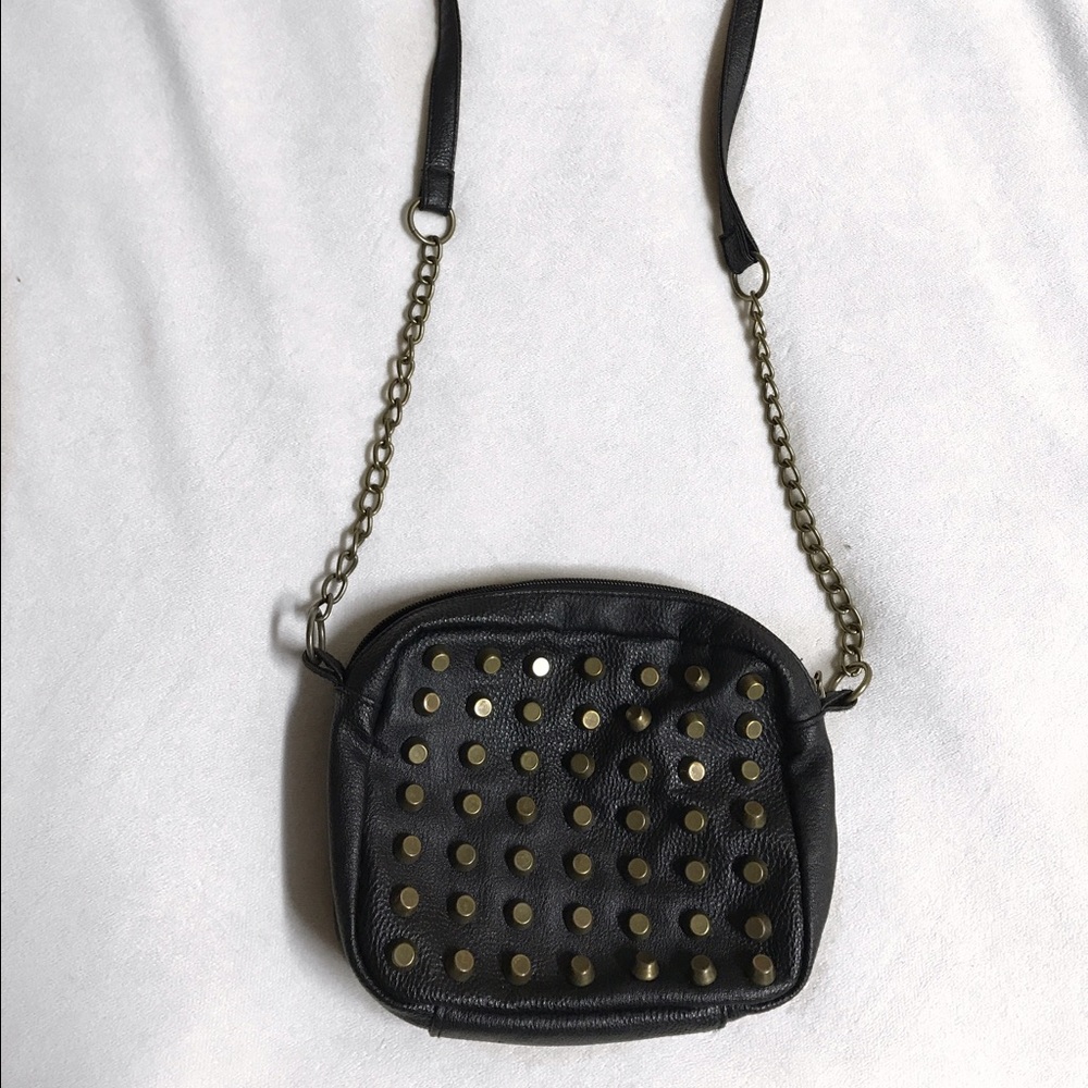 ✨ Buy 2, Get 1 Free ✨LIKE NEW! Black bag w/ Studs