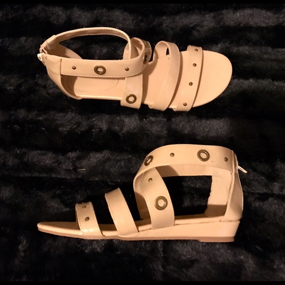 Tan Strap Sandals - Picture 2 of 4