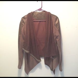 Vegan leather blazer