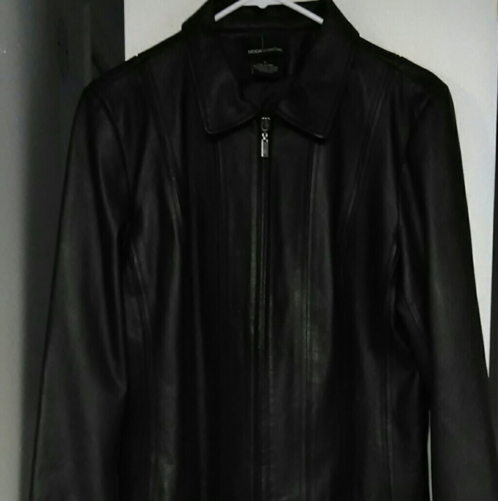 Victoria Secret Black Leather Jacket