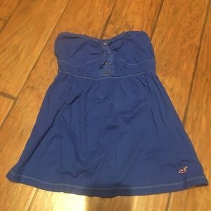 Hollister brand strapless flowy top size large