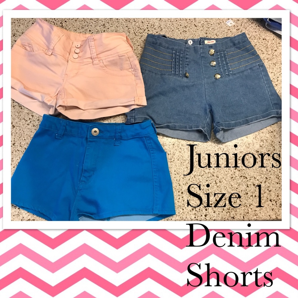 Denim shorts size 1