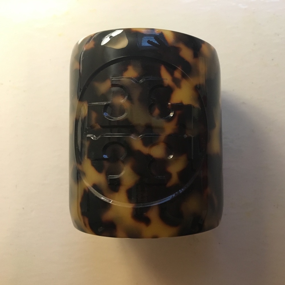 Tory Burch Logo Tortoise Cuff Bracelet