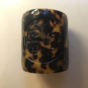 Tory Burch Logo Tortoise Cuff Bracelet
