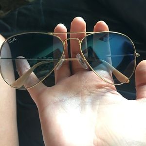 gradient ray ban aviators