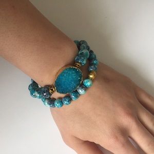 Druzy bracelet