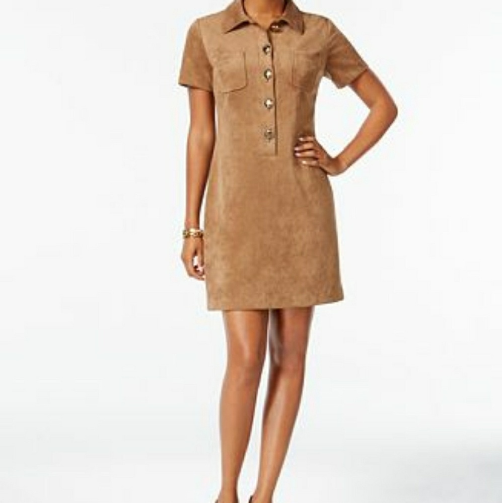 Tommy Hilfiger suede shirt dress