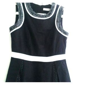 Calvin Klien pleated eyelet dress