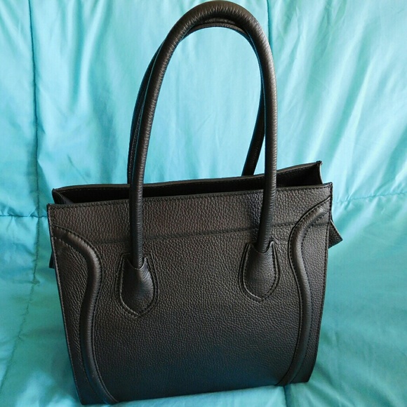 Borse In Pelle genuine leather handbag - Picture 2 of 6