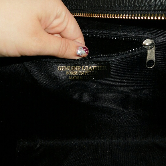 Borse In Pelle genuine leather handbag - Picture 5 of 6