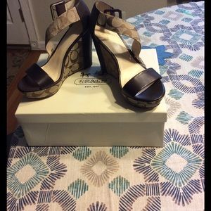 Coach wedges shoes